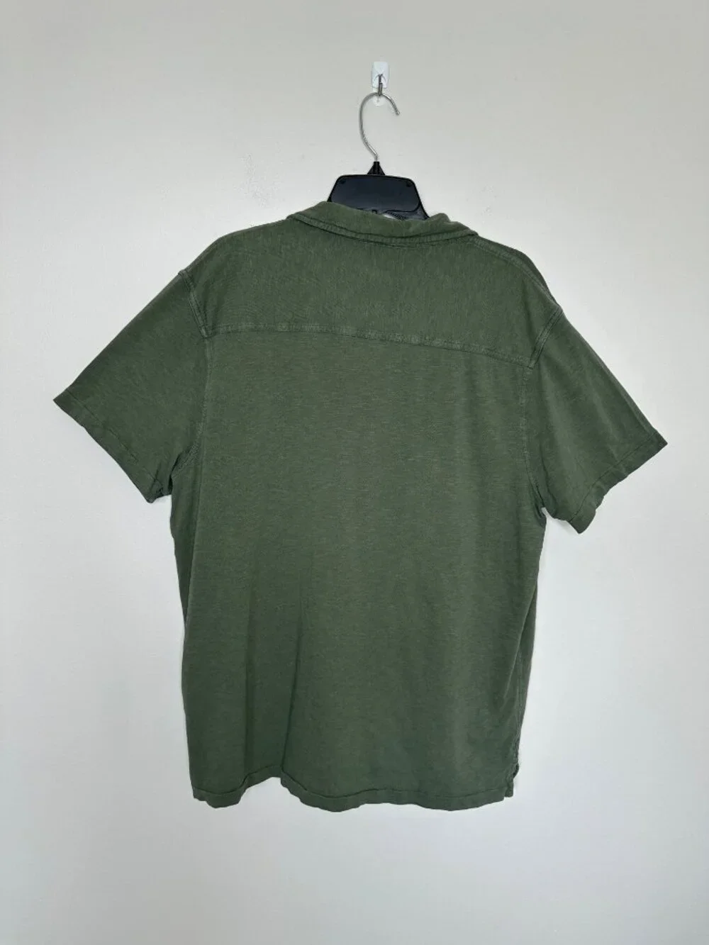 J. Crew Men's  Olive Green Utility Short Sleeve Button Down Shirt Size XL